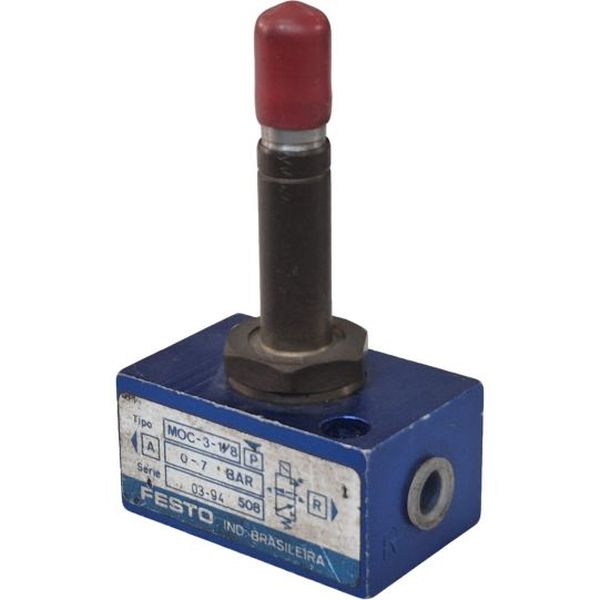 função 3/2 vias normalmente aberta, acionamento elétrico, retorno mola, conexão pneumática G1/8. Opção com ou sem bobina.