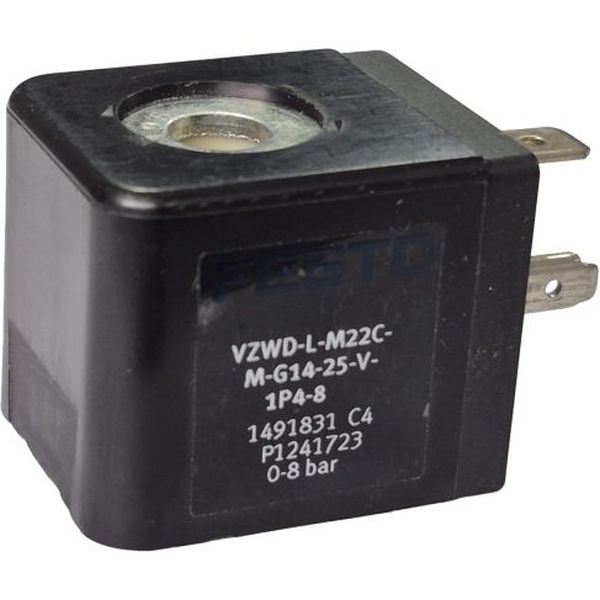 Bobina para a válvula VZWD-L-M22C-M-G14-25-V-1P4-8 25V 1491831
