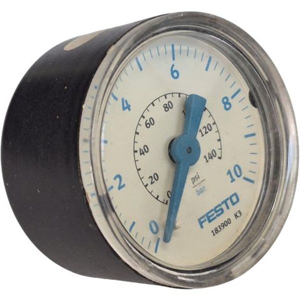 saída por trás, conexão rosca G1/4, fixação válvulas reguladoras de fluxo inline, tamanho nominal 40mm, fluido gases inertes / líquidos neutros