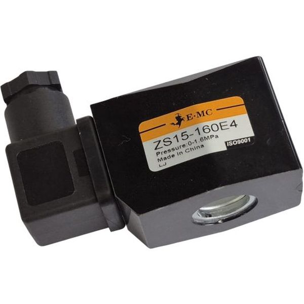 para válvula ZS40, com plugue sem led, encapsulada, tensão 24VDC, 100% ED, grau de proteção IP65