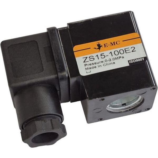 para válvula  ZS15-100E2, com plugue sem led, encapsulada, tensão 220VAC, 100% ED, grau de proteção IP65