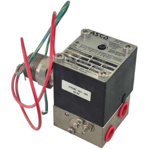 conexão rosca 1/4, fluidos ar / gás inerte, tensão da bobina 24/DC, 0,5W, ligação elétrica com fio