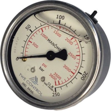 Man&ocirc;metro 3600psi 250bar - TWE