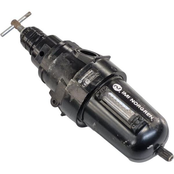 Série Olympian Plus, 40 microns, 0,7-17 bar, dreno automático, sem man&ocirc;metro, material liga de alumínio, elast&ocirc;meros NBR, intervalo de temperatura -20...80oC