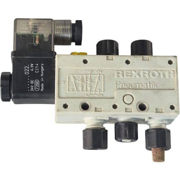 5/2 vias, simples solenóide, bobina 24VDC 4.8W com plugue