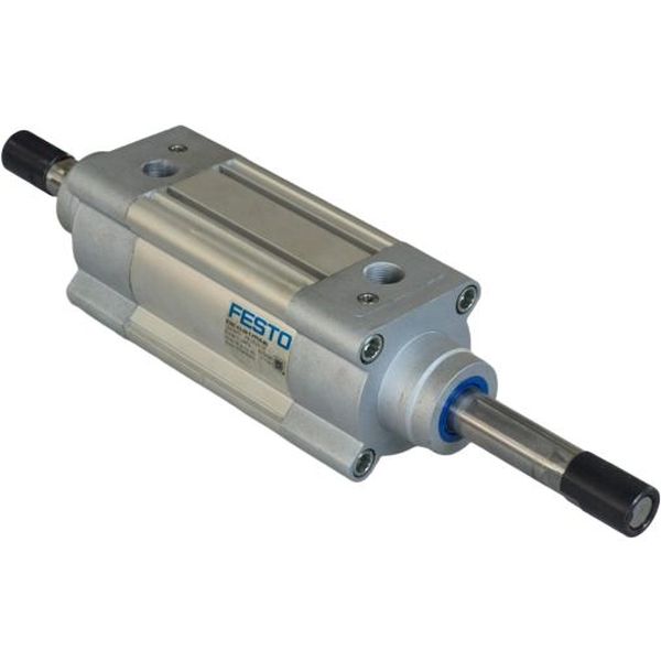 diâmetro 63mm, curso 60mm, ISO 15552, rosca1/4, dupla ação, haste passante, pressão de até 12bar
