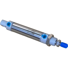 Características

- Diâmetro: 25mm

- Curso: 60mm

- Dupla ação

- Pressão de Trabalho: até 10 bar

- Temperatura Ambiente: -10ºC a +80ºC

- Fluido: ar comprimido filtrado, lubrificado ou não

Construção

- Cabeçotes: Alumínio

- Vedações: Buna-N

Os cilindros mini da série CWMI não são normalizados ISO

