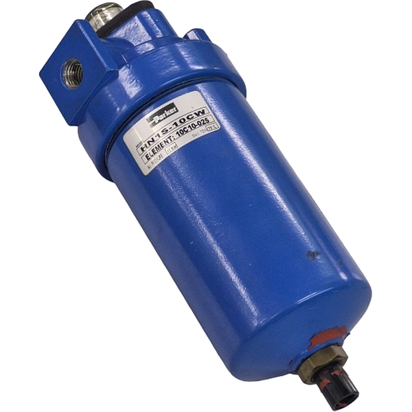 elemento 10C10-025, pressão máxima 17bar, temperatura máxima 79oC, para ar comprimido, copo com proteção