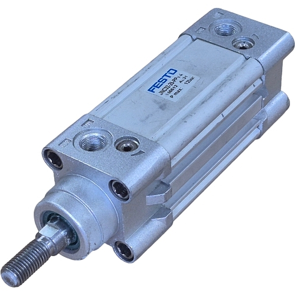 diâmetro 32mm, curso 25mm, dupla ação, amortecimento pneumático regulável de fim de curso, detecção de posição, ISO 15552, ranhura para sensor