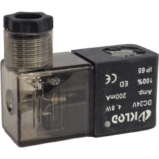 Bobina pneumática 24VDC com plugue - VIKOD
