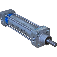 Cilindro pneumático DNB-63-150 63X150 - FESTO usado Cilindro pneumático DNB-63-150 63X150 - FESTO usado