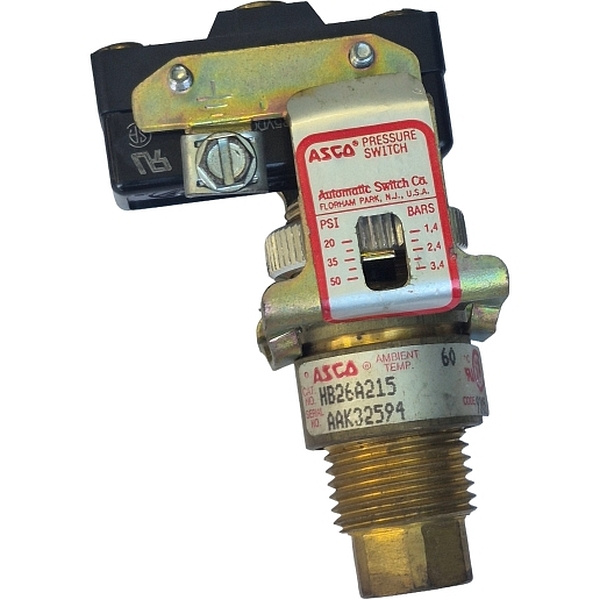 Série H Tri-Point, faixa de operação ajustável 20~50psi, conexão 1/8NPT, construção quadro aberto, contato elétrico SPDT (Forma C)