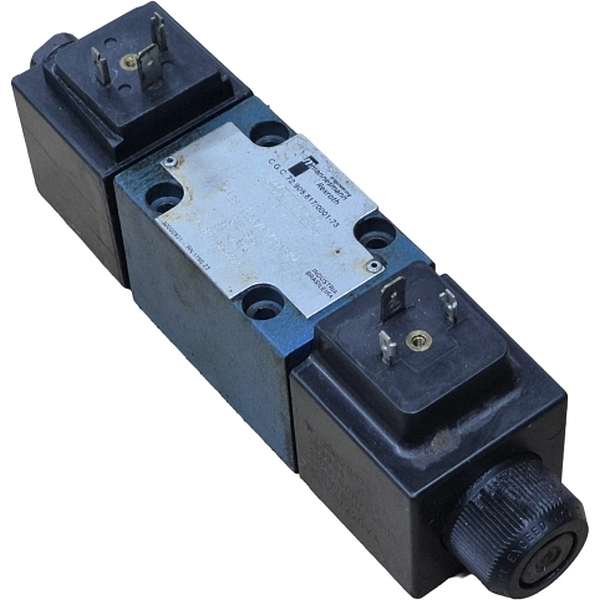 4/3 vias, tamanho 6, centro E, acionamento solenóide, tensão 110V, pressão 315bar, vazão 80L/MIN