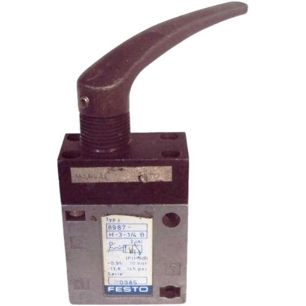 3/2 vias, conexão G1/4, meio ar comprimido, material do corpo alumínio fundido, gaxetas NBR