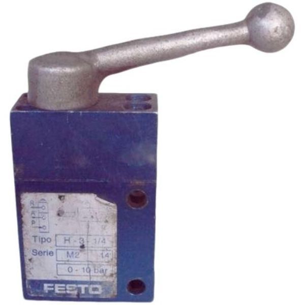 3/2 vias, conexão G1/4, meio ar comprimido, material do corpo alumínio fundido, gaxetas NBR