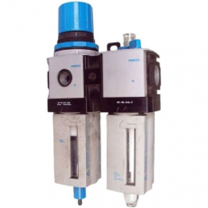 Conjunto lubrifil regulador LFR-M2-G1/2-E10R , lubrificador LOE-M2-G1/2-P - FESTO usado