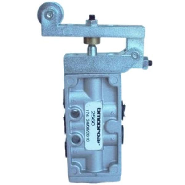 válvula pneumática, conexão rosca 1/8BSP, 5 vias, atuador gatilho, retorno mola