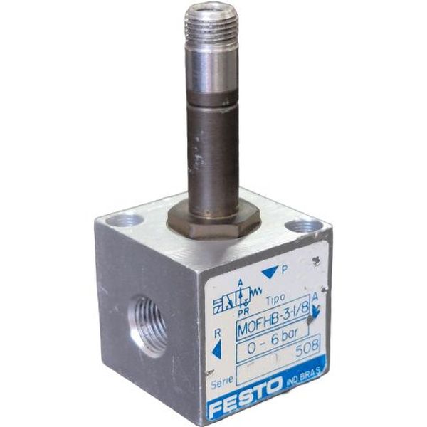 3/2vias, válvula compacta, conexão rosca 1/8, válvula para ar comprimido. Temos a bobina para esta válvula.
