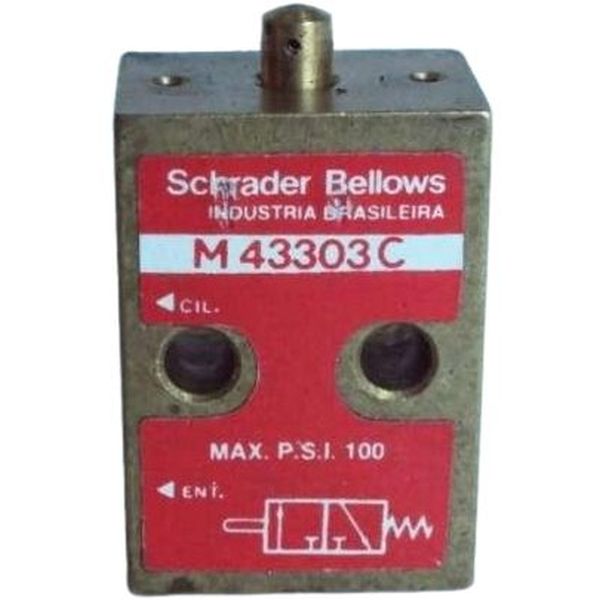 configuração 3/2 NF, conexão rosca M5, acionamento pino/mola, fluido ar comprimido / gases inertes