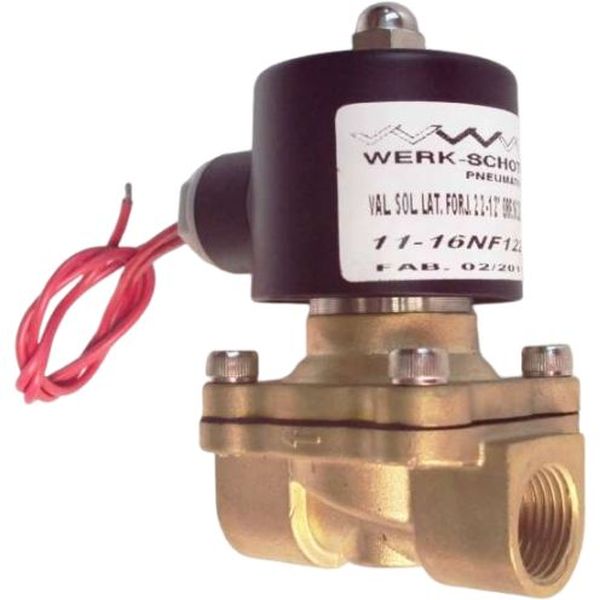válvula pneumática, válvula para ar comprimido, válvula duas vias, válvula para automação industrial, válvula controlada eletricamente, válvula acionamento elétrico, válvula para redes de ar comprimido, sistema pneumático