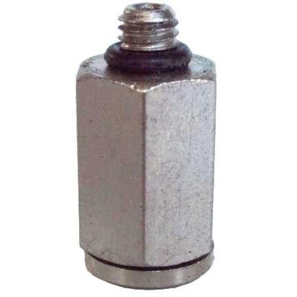 Conexão reta, rosca M5, pressão de 10bar, temperatura 0°C a +60°C, diâmetro 6mm 