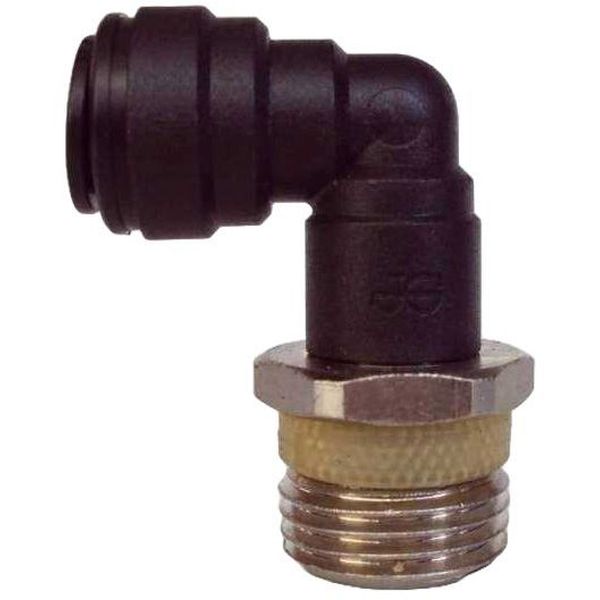 conexão roscada em L, conexão em L, conector pneumático em L, conexão L, união para tubos em L, conexão para tubos PUN e PAN, conexão pneumática, conexão instantânea, conexão rápida, conexão de engate rápido em L