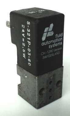 marca: Fluid Automation Systems modelo: 5321P0360 24V 2,5W estado: usada