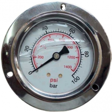 Man&ocirc;metro GA637MPFL100 1400psi 100bar com glicerina - GALLEYHILL