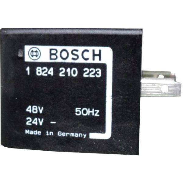 tensão 24V 48V/50Hz, potência 4,4W, dimensões 29,5X30X35,5mm, encapsulada, 3 pinos