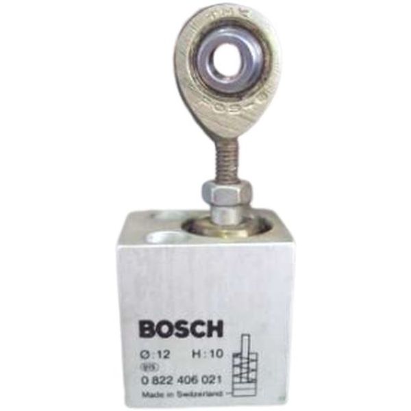 diâmetro 12mm, curso 10mm, curso curto, simples ação, corpo alumínio. O cilindro pode ser vendido com/sem a rótula.