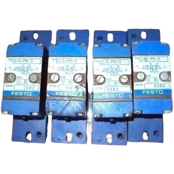 5/2 vias, biestável, conexões PK3, pressão máxima de trabalho 8bar
