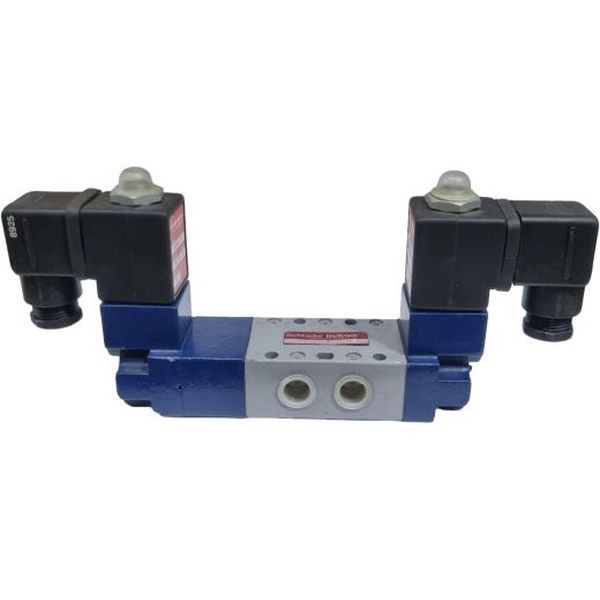 5 vias / 3 posições, conexão pilotagem 1/8npt, conexão utilização 1/4npt, acionamento solenóide autocentrante CAN, bobinas 110V/60Hz/8W, fluido ar comprimido / gases não corrosivos