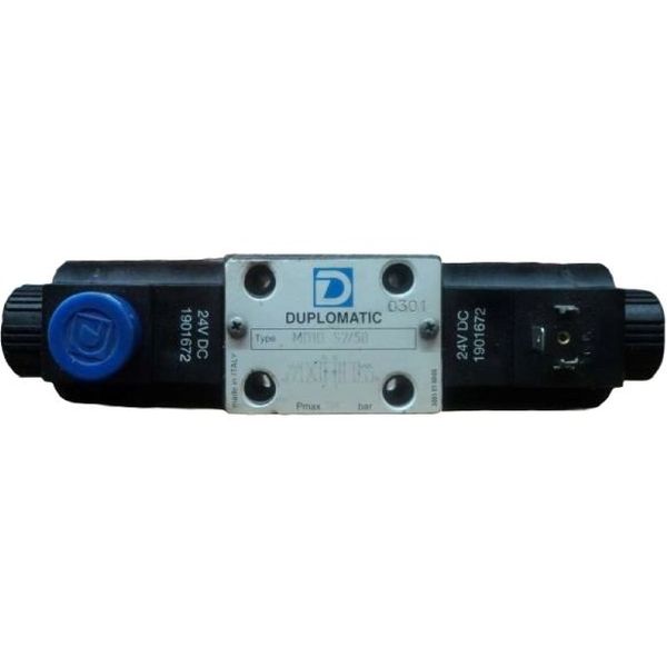 Série MD1D, CETOP 03, 4/3 vias, pressão máxima 350bar, fluxo máximo 75 l/min, corrente direta