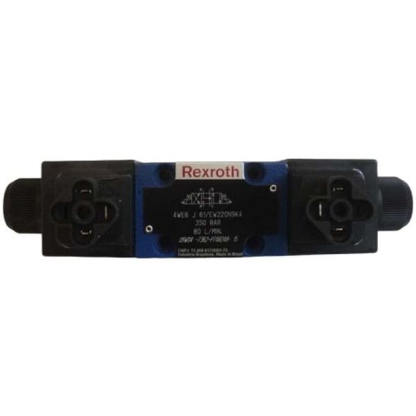 pressão máxima 350bar, 4 conexões úteis, tamanho 6, centro J,  Série 6X, 1220V, com acionamento de emergência coberto, sem conector