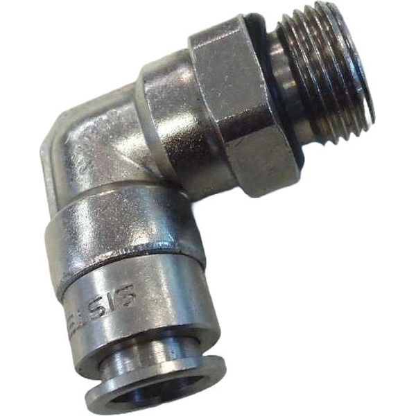 conexão roscada em L, conexão em L, conector pneumático em L, conexão L, união para tubos em L, conexão para tubos PUN e PAN, conexão pneumática, conexão instantânea, conexão rápida, conexão de engate rápido em L