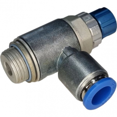 Válvula reguladora de fluxo unidirecional GRLA-3/8-QS-10-RS-D 534343 3/8X10 - FESTO