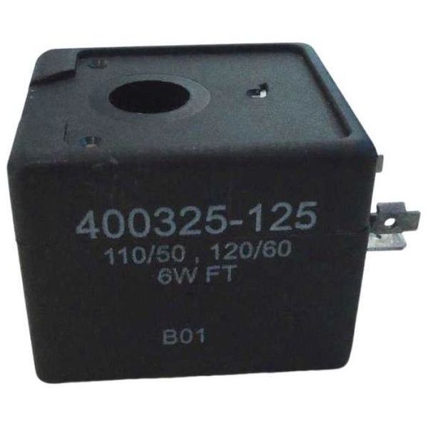 voltagem 110V/50Hz 120V/60Hz, potência 6W, tamanho M6, quadrada, encapsulada, ligação elétrica com plugue, classe de isolamento F, classe de temperatura T