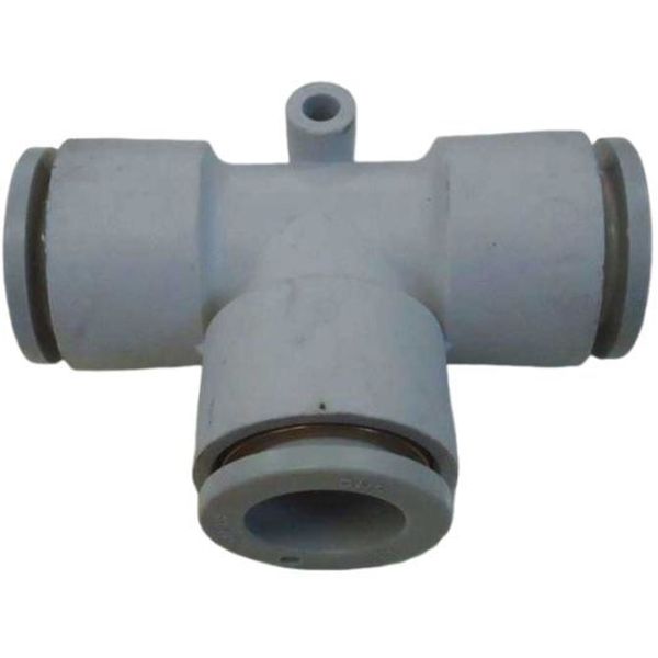 conexões pneumáticas para tubo 16mm, fluido ar comprimido, anel de desengate branco, pressão máxima de operação 1.0MPa