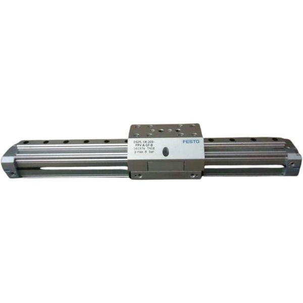 diâmetro 18mm, curso 200mm, amortecimento ajustável nas posições finais, detecção de posição, guia deslizante