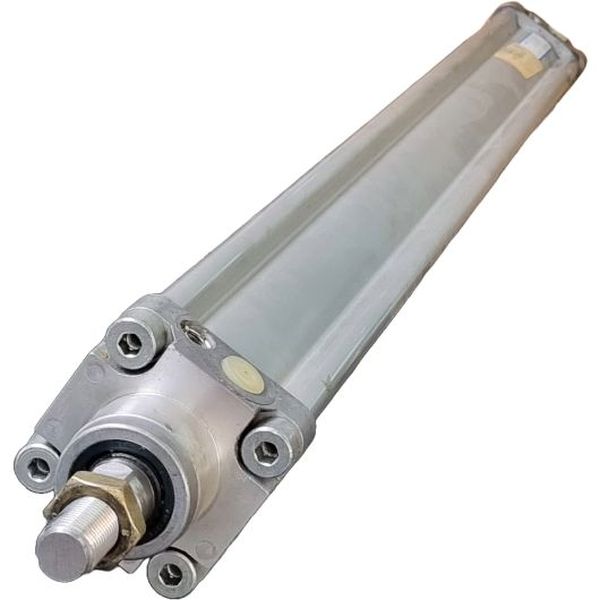 diâmetro 50mm, curso 620mm, dupla ação, amortecimento pneumático ajustável nas extremidades