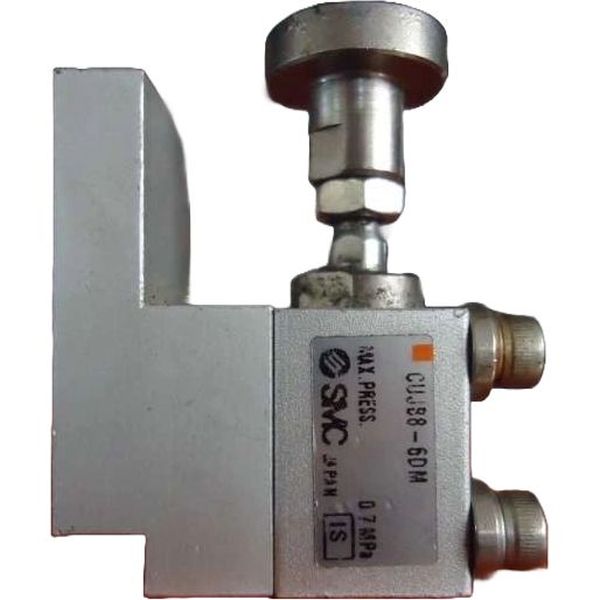 mini cilindro de montagem livre, diâmetro 8mm, curso 6mm, dupla ação, haste com rosca macho, fluido ar