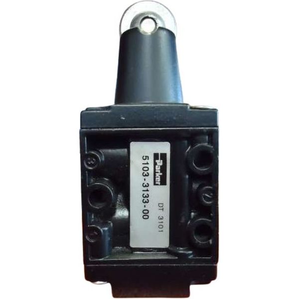 válvula NI,configuração 3 vias / 2 posições, orifícios de conexão 1/4npt, orifícios de pilotagem 1/8npt, acionamento rolete/mola, fluidos ar / gases inertes / óleos leves
