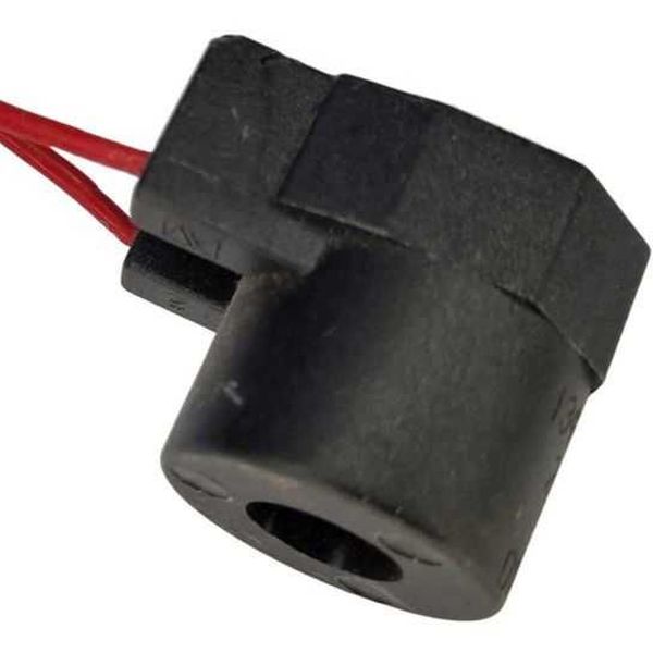diâmetro do furo 9,5mm /altura 29mm, voltagem 24V/60Hz, potência 6,3W, encapsulada, redonda, ligação elétrica com 2 fios