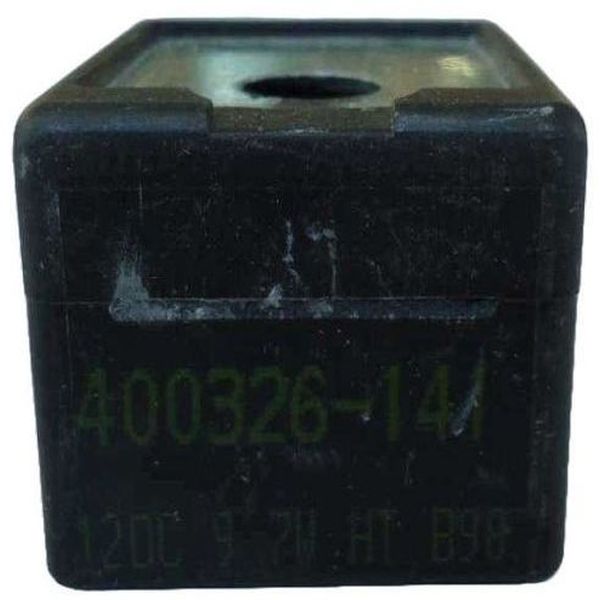voltagem 12DC, potência 7W, tamanho M6, quadrada, encapsulada, ligação elétrica com plugue, classe de isolamento H, classe de temperatura T