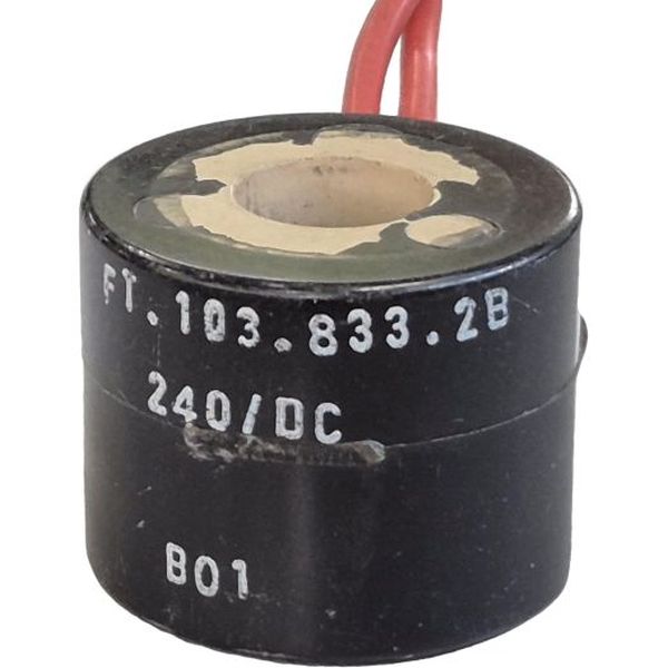 voltagem 240VDC, encapsulada, redonda, ligação elétrica com fio