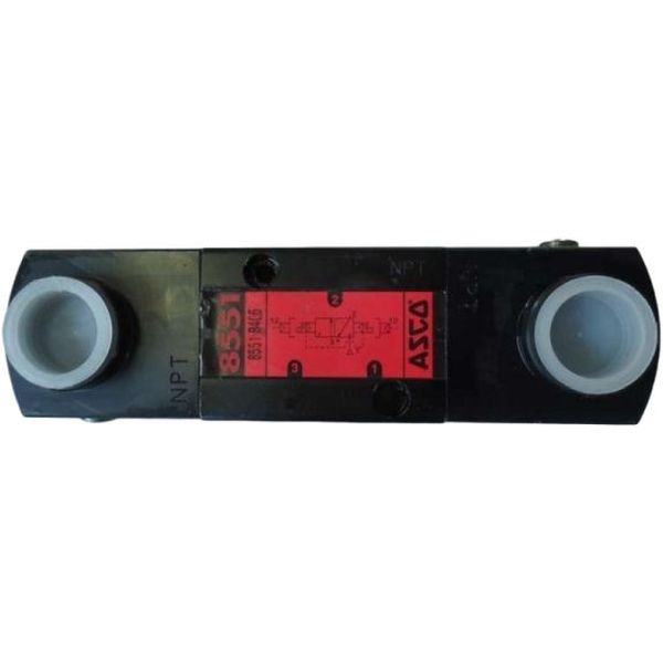 5/2 vias, conexão 1/4npt,  orifício 6mm, duplo solenóide, pressão diferencial 2-10bar, fluidos ar / gás inerte, filtrado, corpo alumínio anodizado preto, vedações NBR