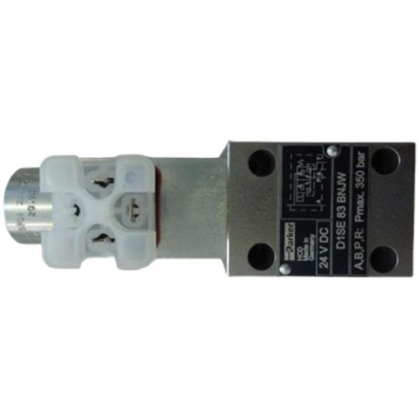 tamanho 6 NG06, 3/2 vias, montagem sobre a placa, atuação solenóide, voltagem 24VDC, pressão máxima de operação 350bar material do corpo aço, vedação NBR, fluido óleo hidráulico