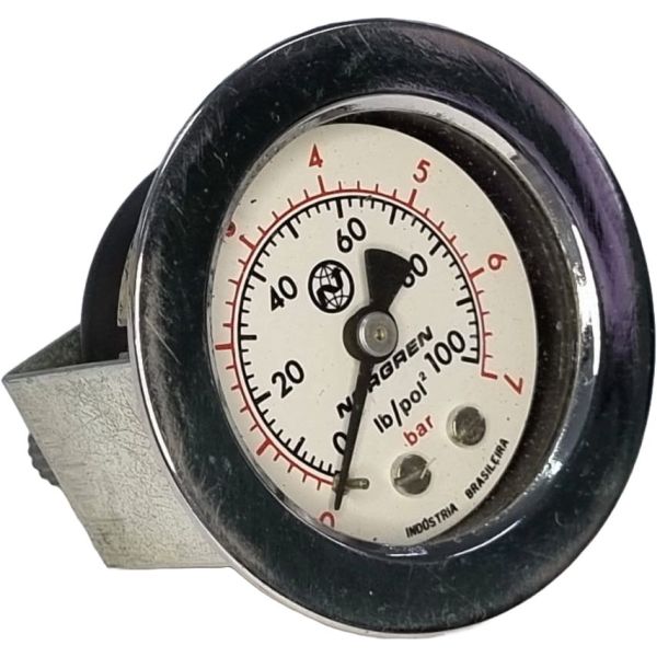 saída por trás, com flange, conexão rosca 1/8, diâmetro 50mm, fluido ar comprimido