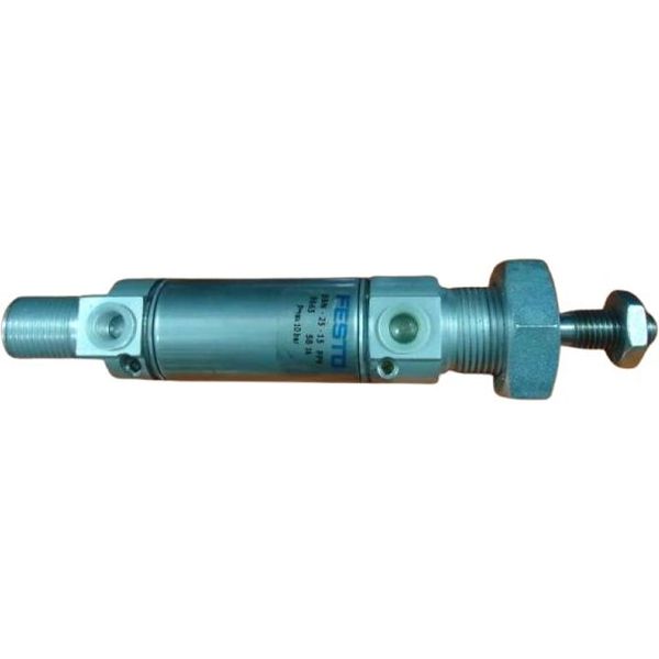diâmetro 25mm, curso 15mm, dupla ação, anéis/placas de amortecimento regulável nas posições finais de fim de curso