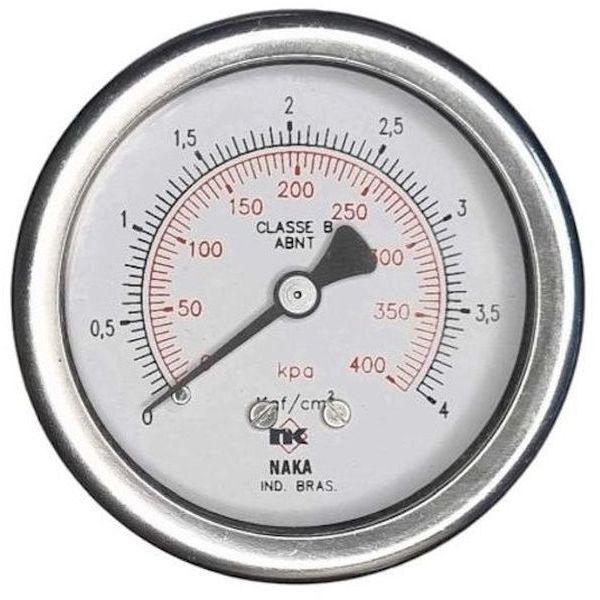 saída traseira, conexão rosca 1/4, mostrador 63mm, fluido ar comprimido